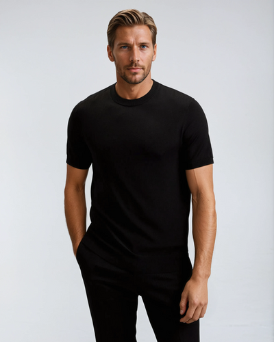 Cashwool T-shirt Svart