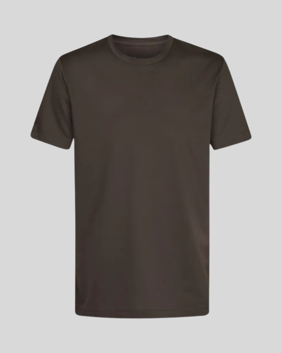 Signature Supima T-shirt – Mörk Brun