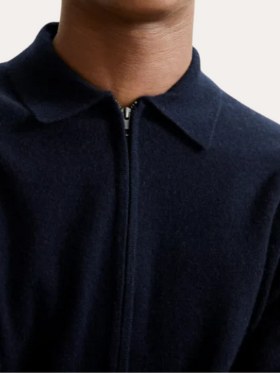 Cashmere Jas Marinblå