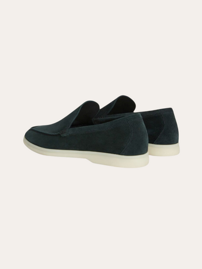 Fins Suede Loafers – Mörkgrön