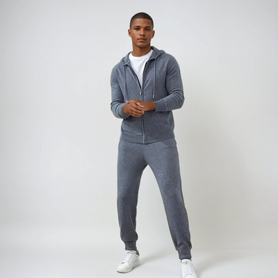 Fins Cashmerebyxor – Mörkgrå