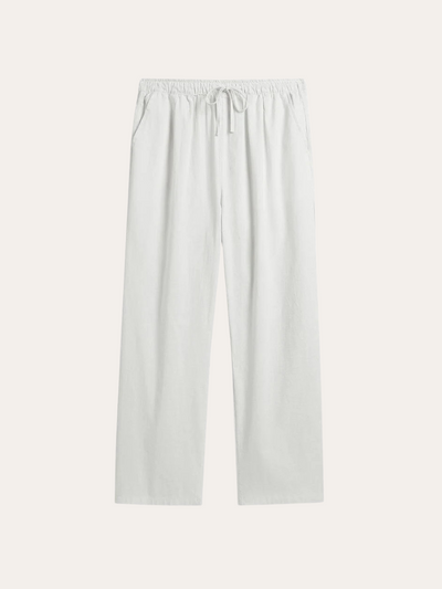 Linnebyxor vid havet - Vita