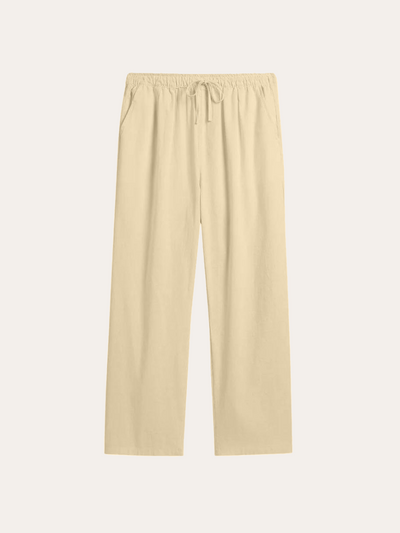 Linnebyxor vid havet - Khaki