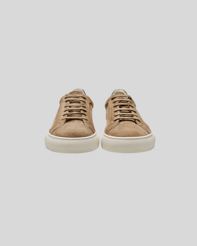 Läder Oxford Sneakers - Khaki