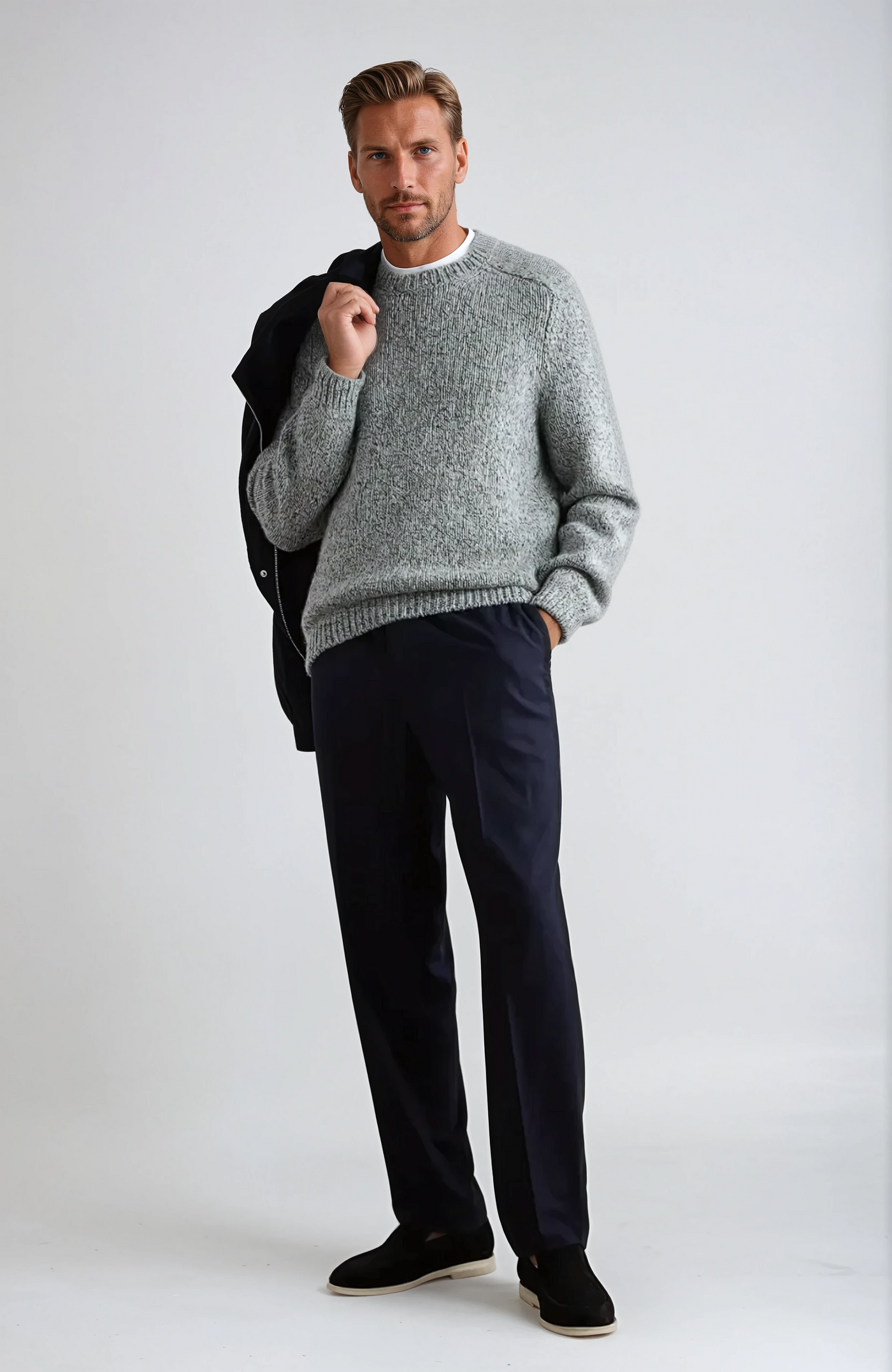 Finskor i Saffiano – Svart