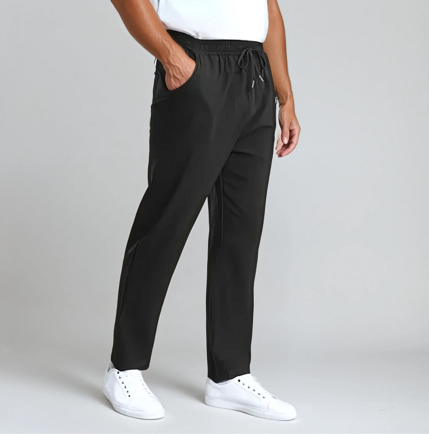 Sjöside Linnebyxor - Svart