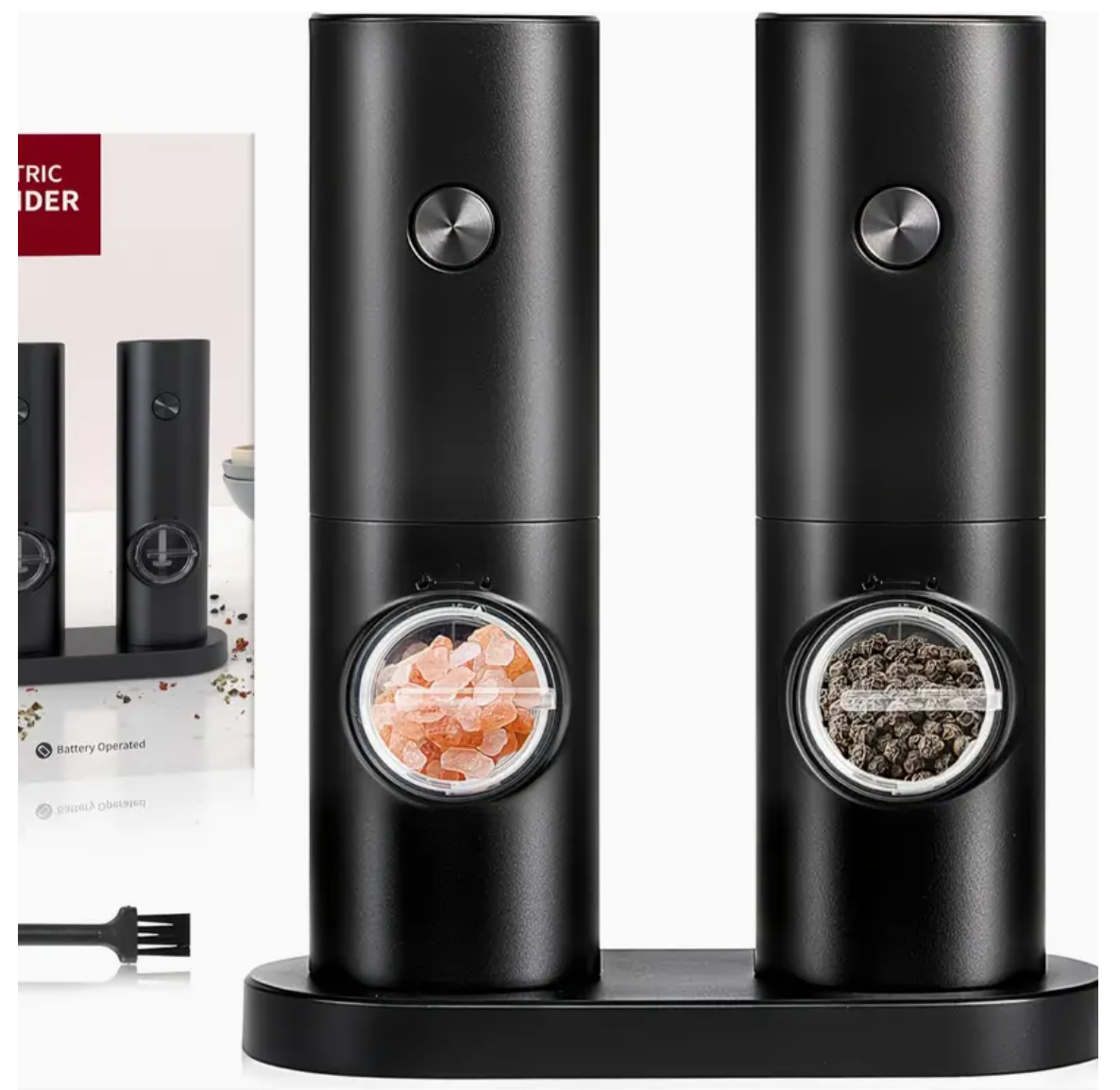 Elektrisk Kvarn 2st Automatisk Salt- och Pepparkvarn