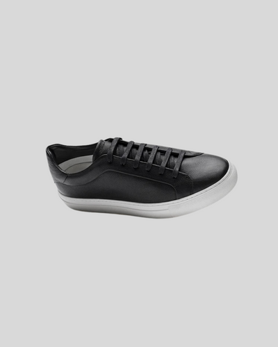 Läder Oxford Sneakers - Svart