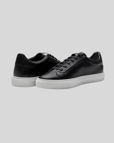 Läder Oxford Sneakers - Svart