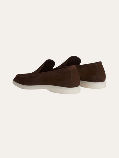 Fins Suede Loafers – Mörkbrun