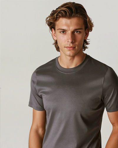 Signature Supima T-shirt – Mörk Brun